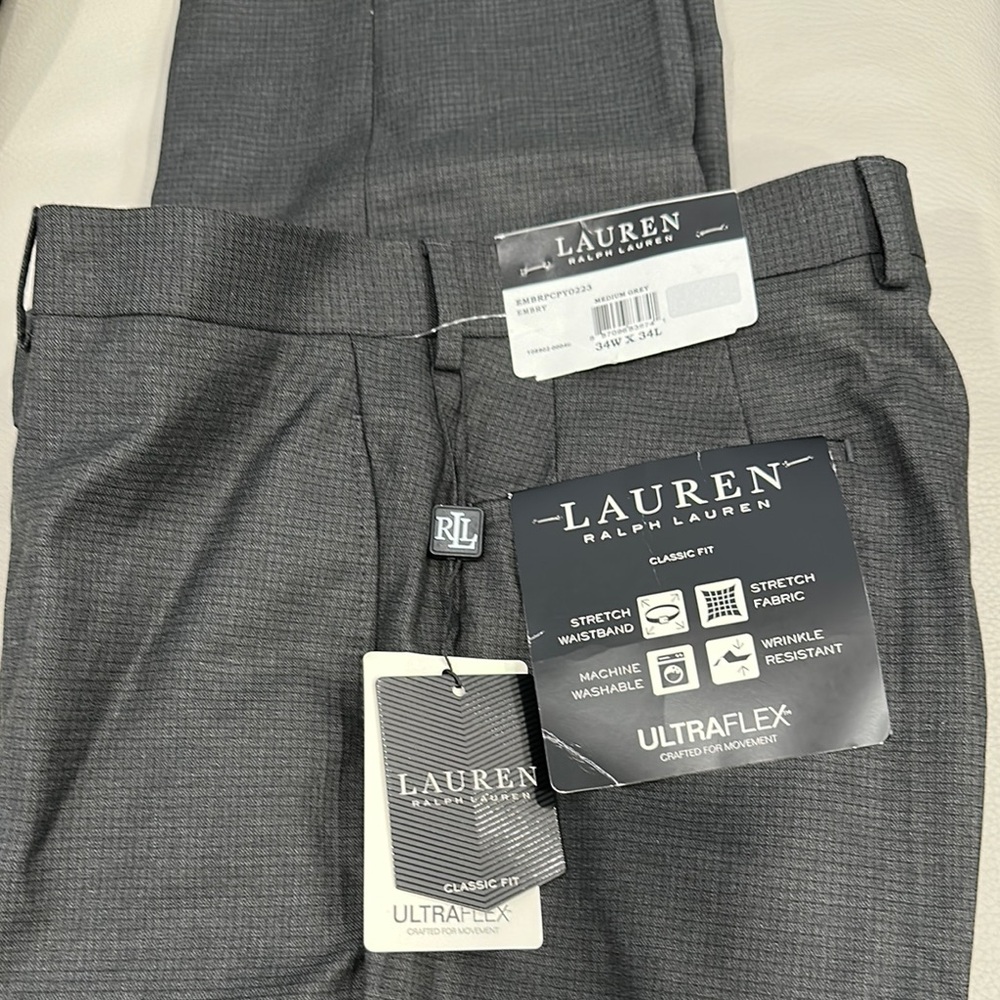 Lauren Ralph Lauren Ultraflex Gray Pants